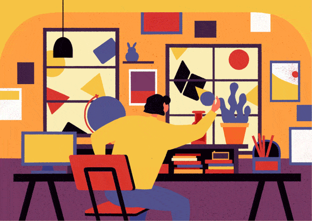 画面|四步艺术扁平插画！