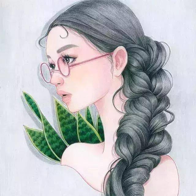 彩铅人物头像教程 | 一组令人着迷的彩铅人物头像插画作品