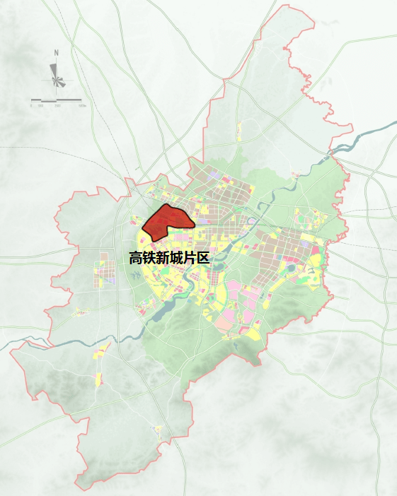 高铁新城片区【范围】北至石长铁路,东至宁乡大道,长冲路,南至三环北