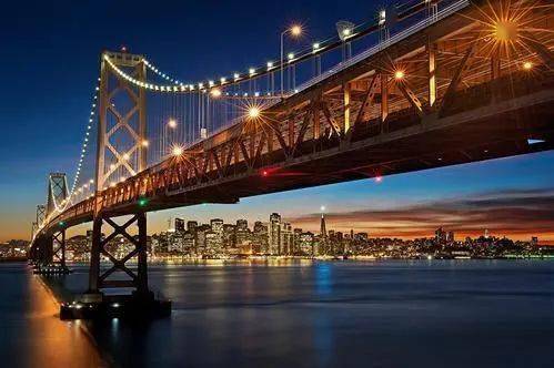 (旧金山海湾大桥:图片源自百度图片)