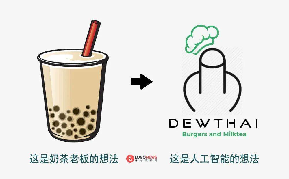 这家奶茶店因logo设计火了!简直让人污体投地
