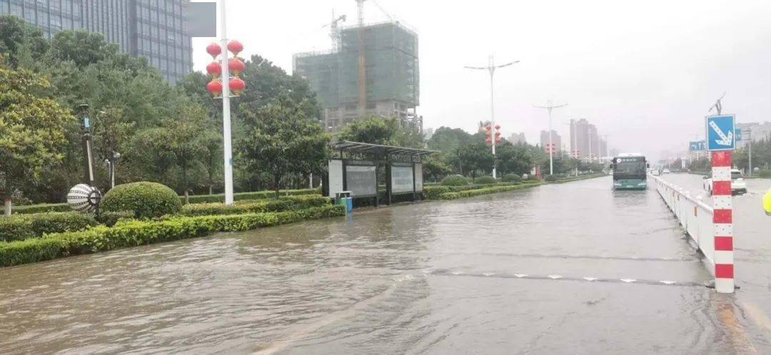 长葛昨晚大雨:葛天大道等路段"水漫成河"!大雨积水"淹