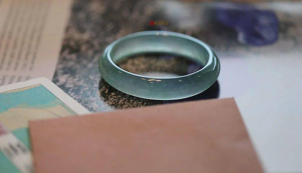 镯子|小圈口冰玻种极光宝镯