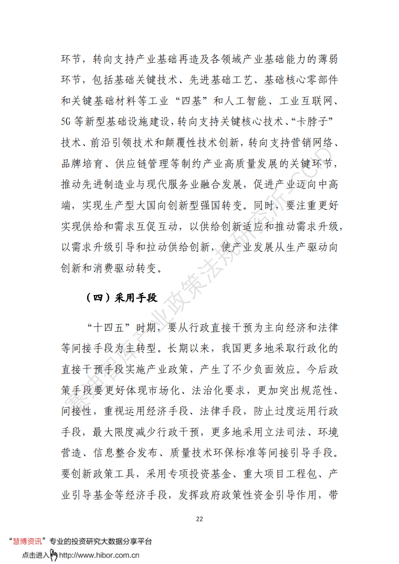 十四五产业政策预研预研白皮书