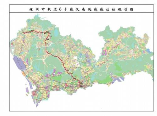 深圳地铁6号线线路图.