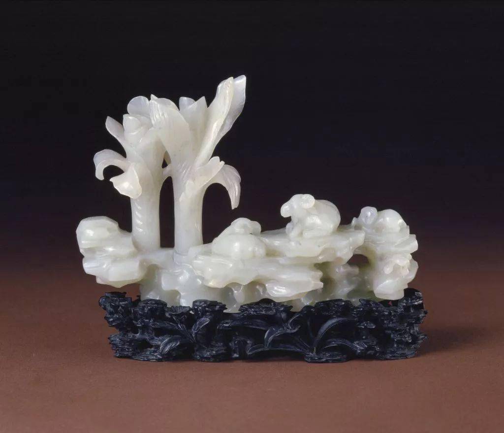 時代物 中国古美術 和田玉 白玉 浮き彫り 仏教美術 漢詩 子岡牌 根付 旧