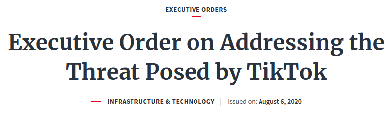 字节|特朗普签署行政令，威胁45天后禁止与字节跳动交易