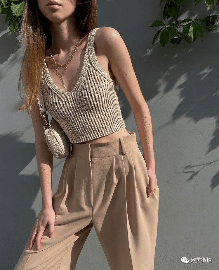 look|背心+西裤，超A气场！