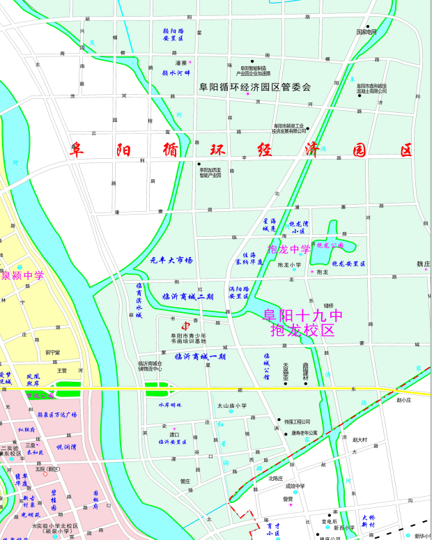 地图版2020年颍州,颍泉,颍东学区划分图来了,超详细!