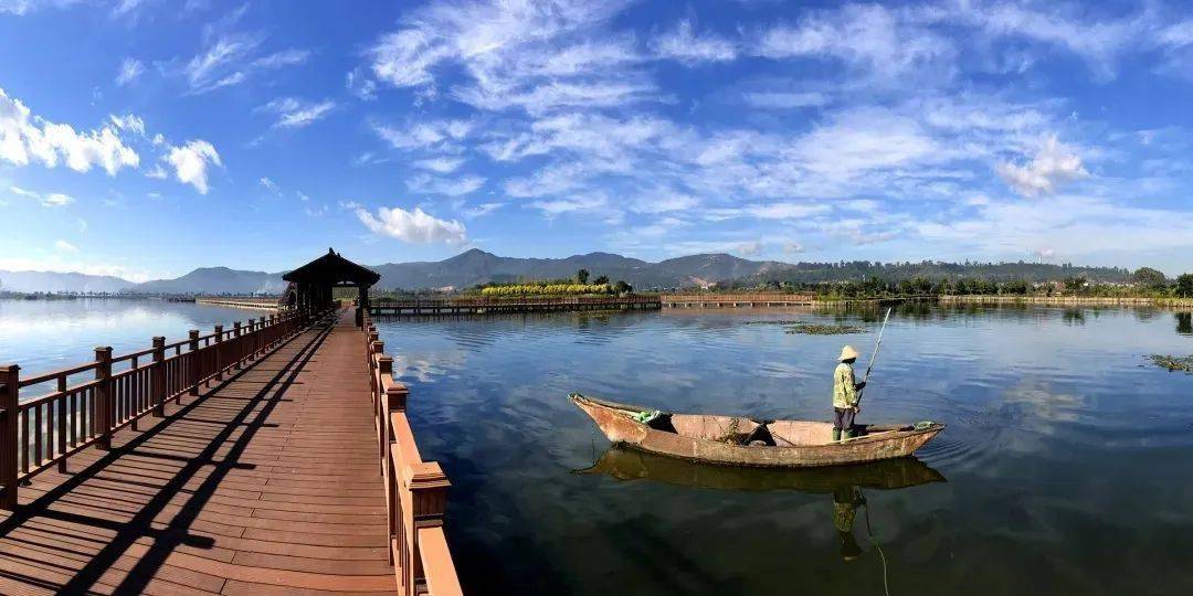 异龙湖国家湿地公园景区被正式批准为国家4a级旅游景区!_石屏