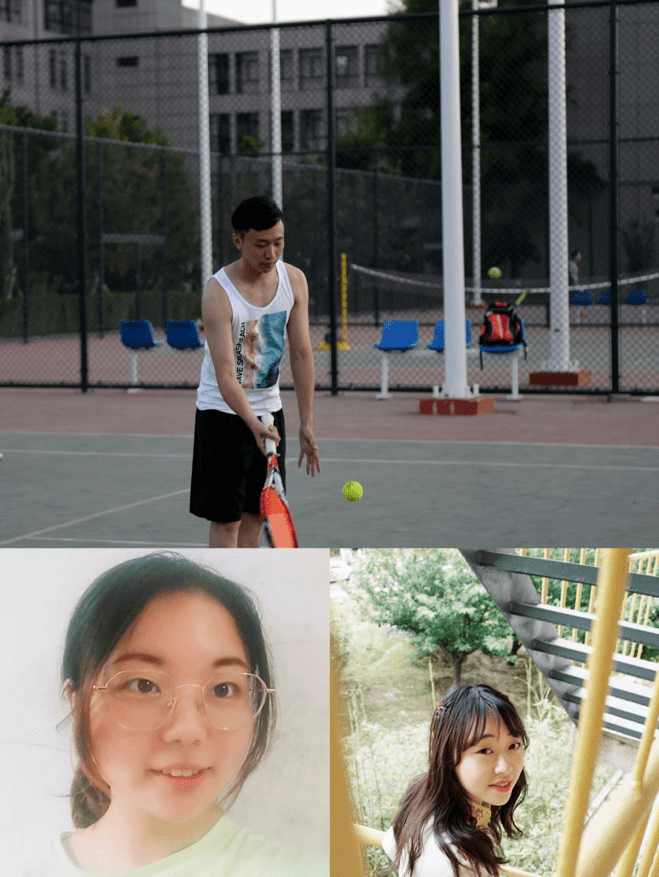 上:呼斯勒 左下:章珂 右下:贾宇娴
