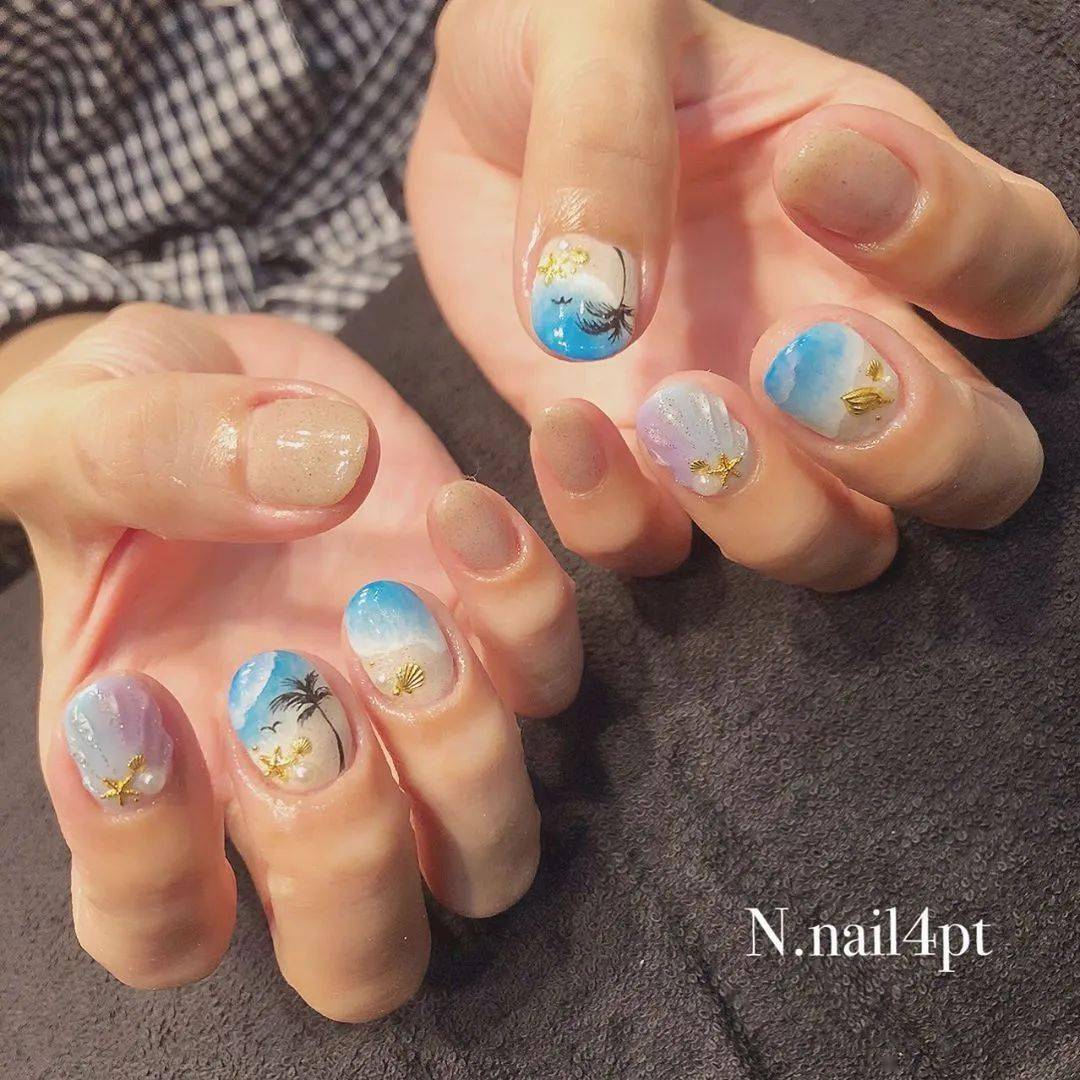 元素|每刻美丨50+例夏季美甲样板