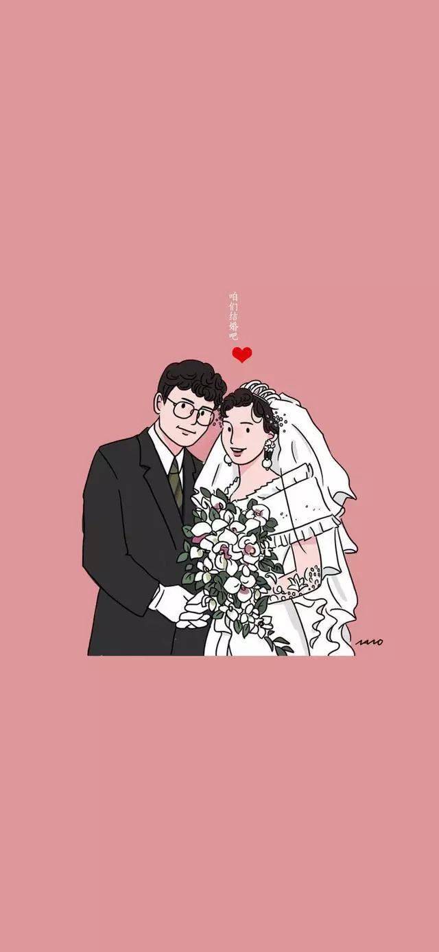 手绘壁纸丨甜甜的歌曲,小心脏扑通扑通的