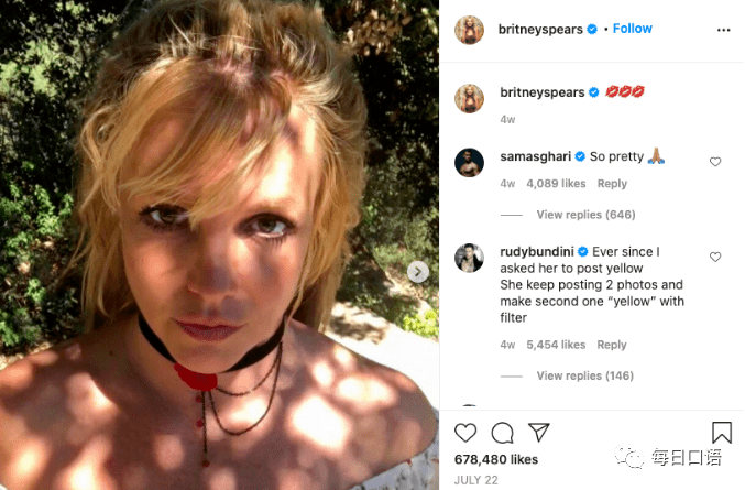 主动|小甜甜布兰妮被软禁:这次她主动表态希望脱离父亲!