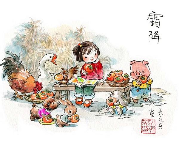 清华美院|清华美院教授吴冠英：童心画处暑，在二十四节气中手绘中国