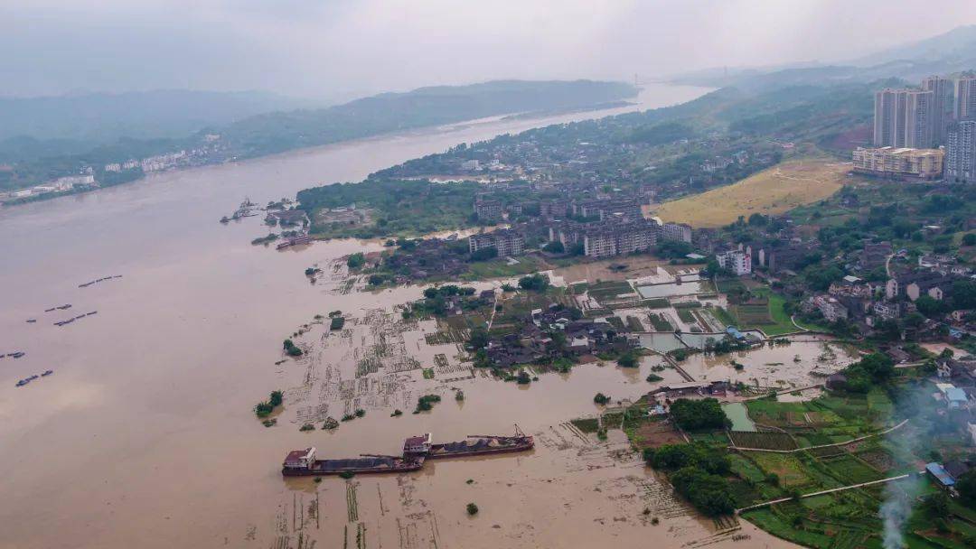 抗洪长江5号洪水过境渝北洛碛避险转移受灾群众900人