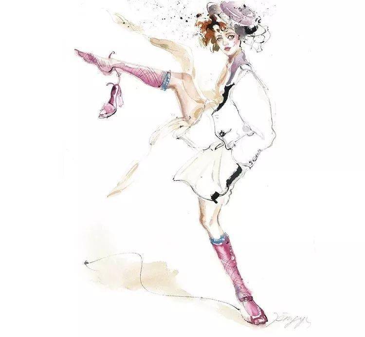 Chiu|超级仙美的绘画步骤分享！Ping-Yu Chiu助你水彩时装画更上一层楼！