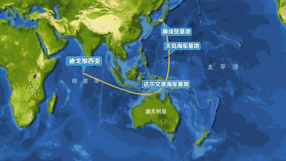 美军四大海上据点，妄图对中国“网兜形”围堵