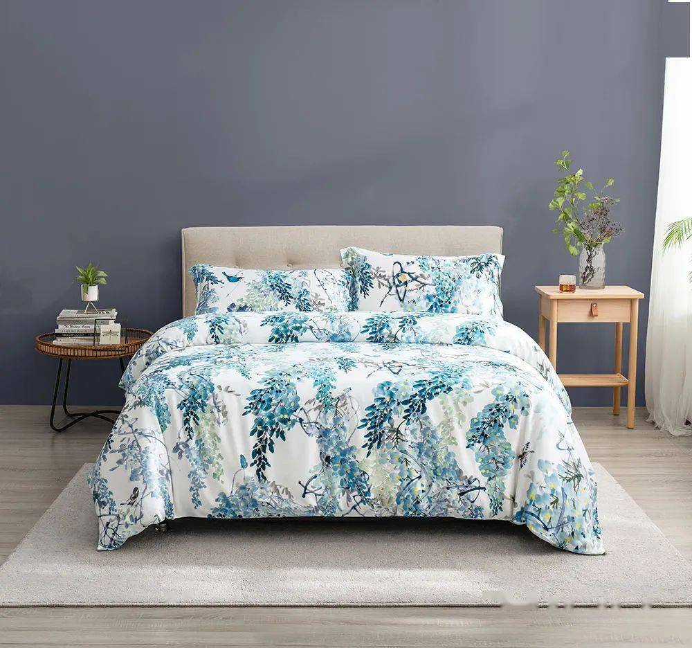 真丝|众筹丨高级美感英式床品,把浪漫的紫藤花园“搬”进卧室