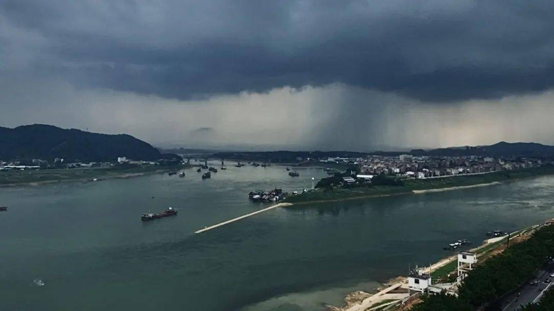 梧州大暴雨今早来袭长洲岛惊现大雨倾泻未来几天梧州都是雨雨雨