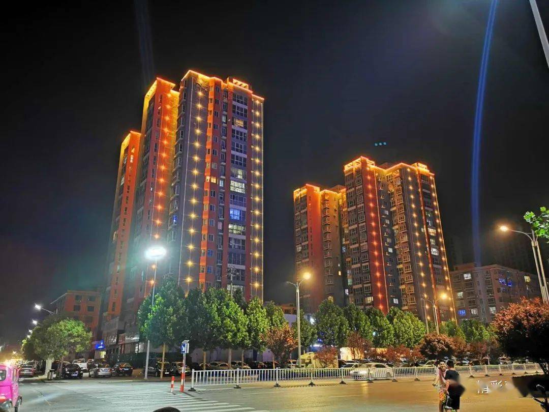 44个项目亮化设施已完工,禹州的城市夜景有多美?_小区