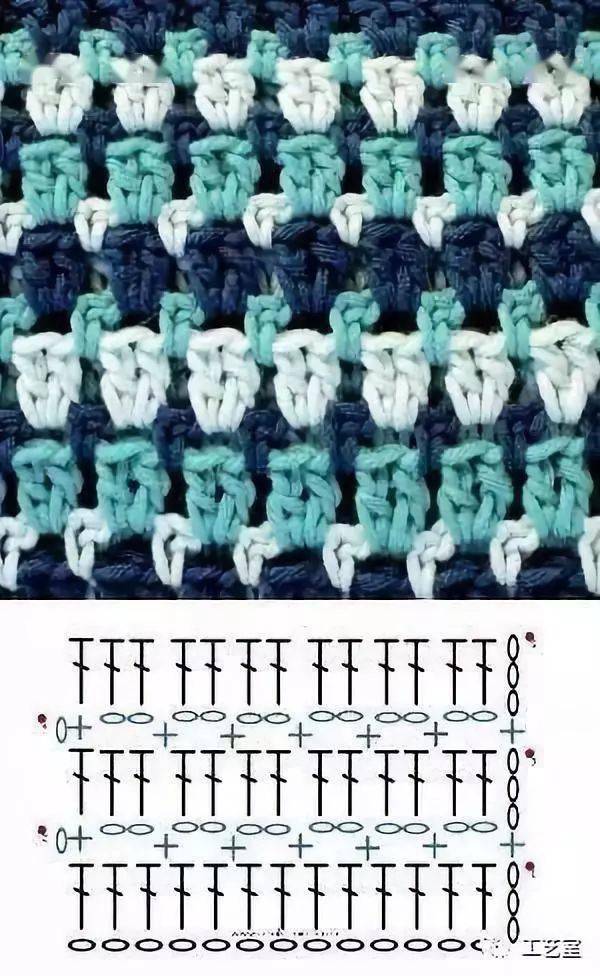波浪|42款钩针波浪编织花样,钩到手抽筋(附教程)