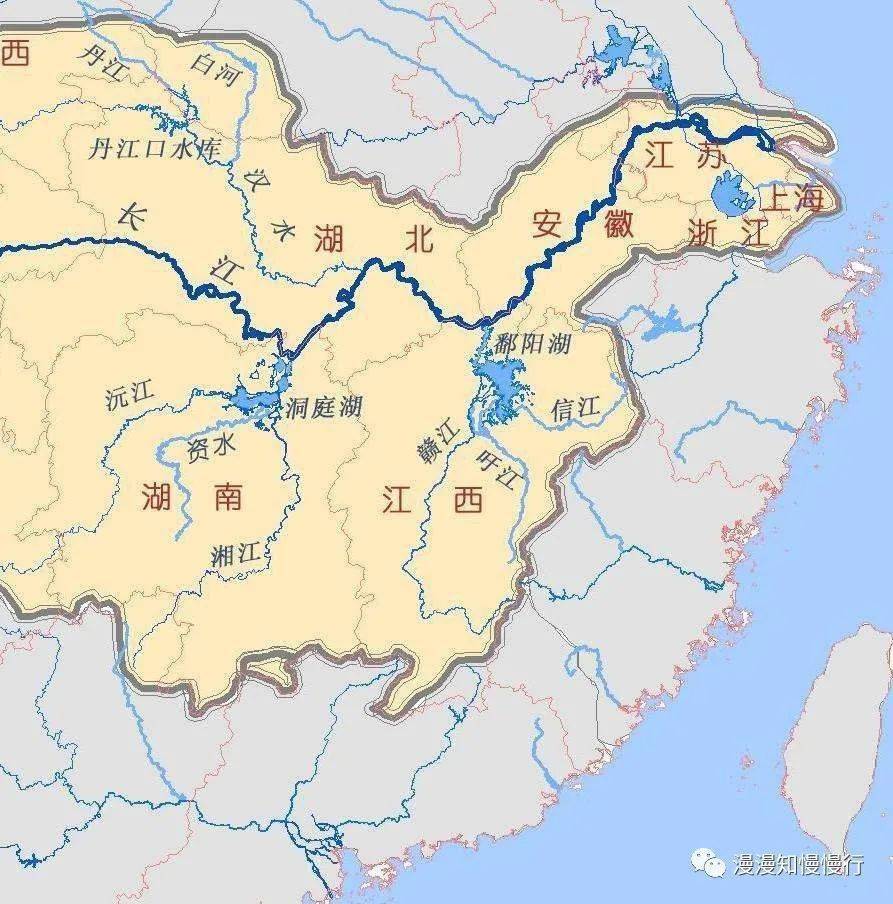通过洞庭湖,沿着湘江,可到湖南腹地,再过灵渠可达广西,广东.