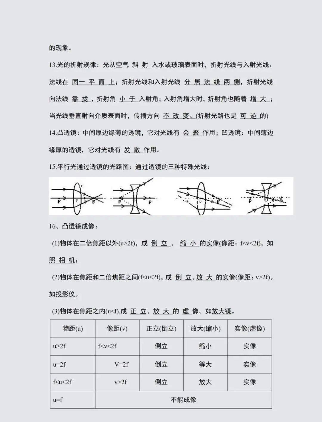 侵权|背熟考试冲高分！物理老师整理：初中2年考点编成几百道填空题