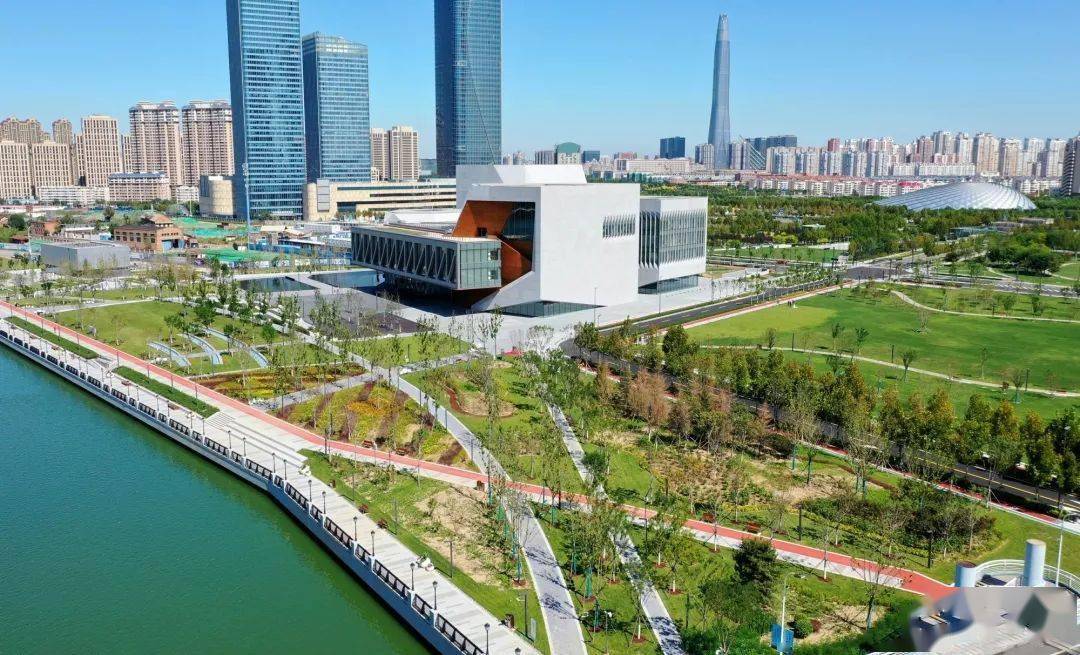 滨海新区海河畔,茱莉亚滨河公园投用,大美!_市民