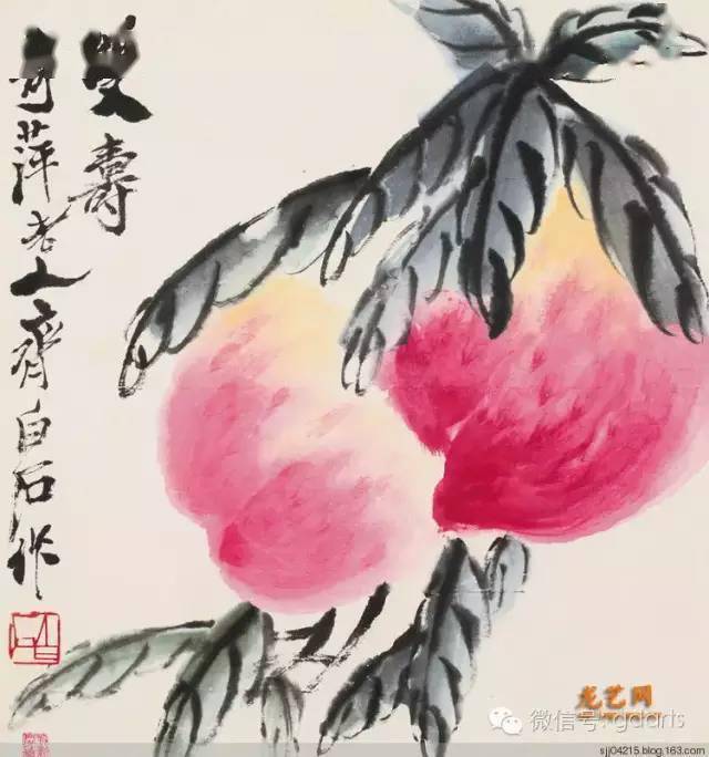 国画桃子100幅(另附桃子画法~)