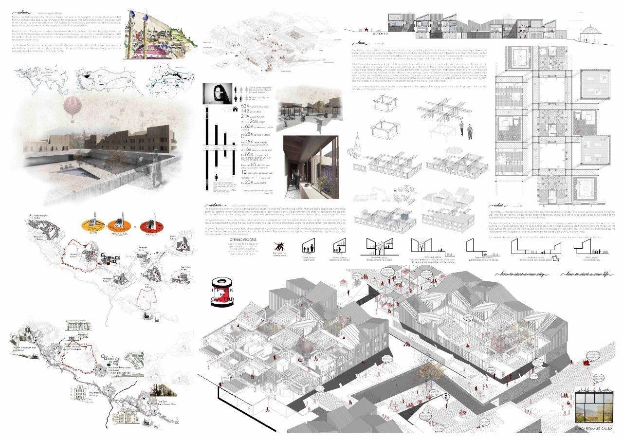 设计资源isarch国际学生建筑设计竞赛高清图纸分享