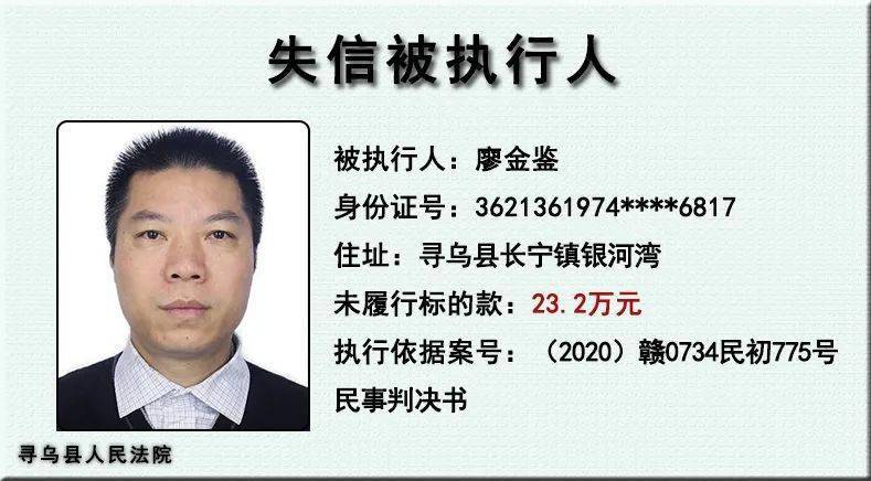 曝光赣州多地发布黑名单有人欠钱超千万