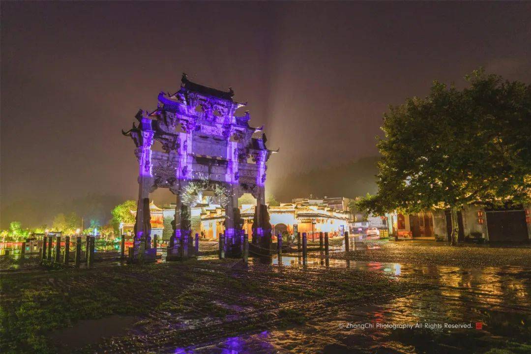 国庆不如在西递住一夜,感受徽州古村落的夜风情!