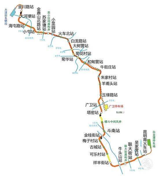 昆明地铁4号线6号线二期开通乘坐指南来了