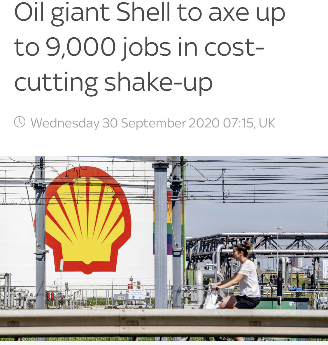 影响|受疫情影响 石油巨头?壳牌拟裁员9000人