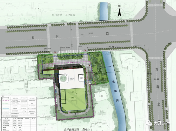 宿州市第一人民医院南侧将新建门诊病房综合楼(规划总用地约9.