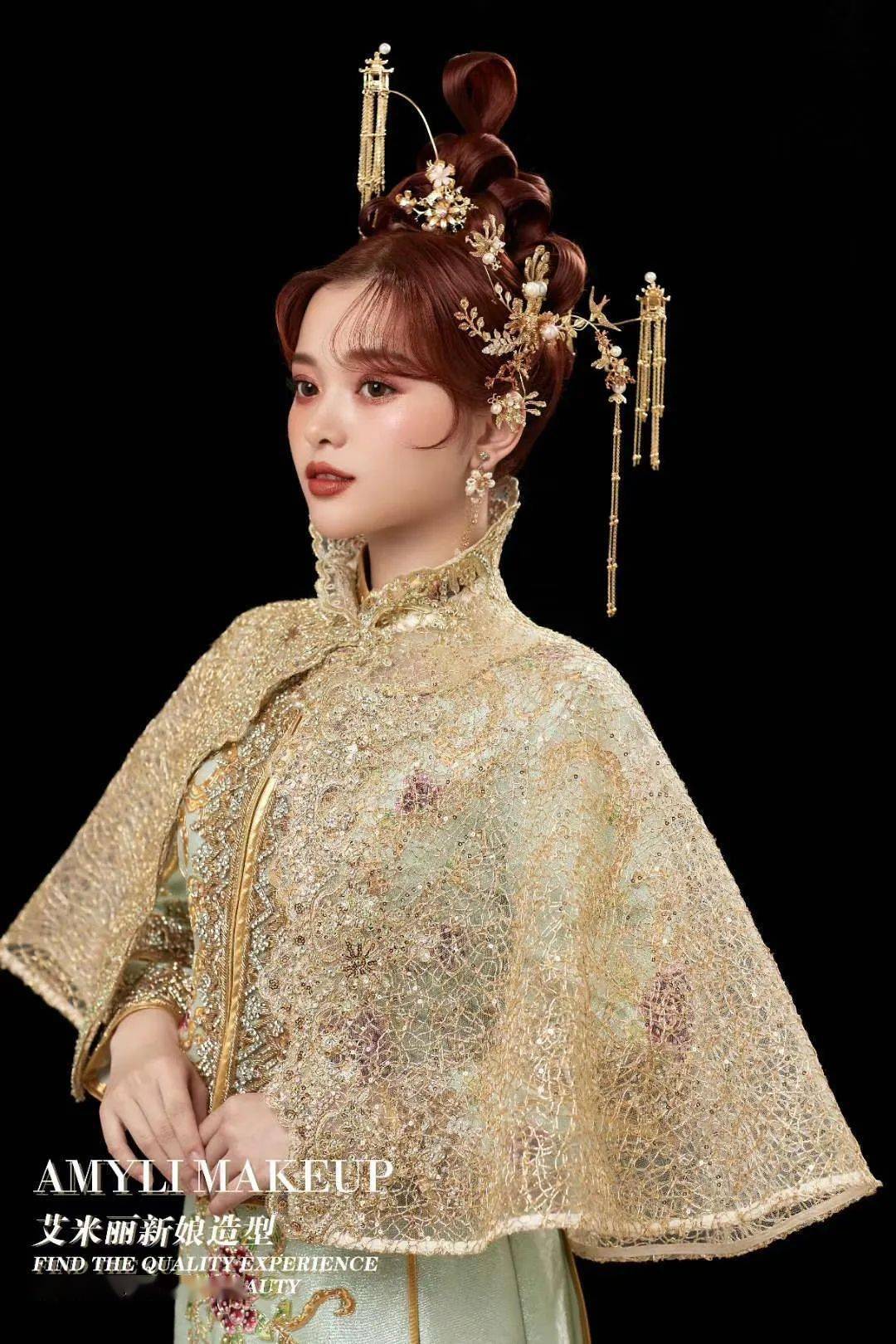 精致减龄中式新娘造型,古韵不失灵动