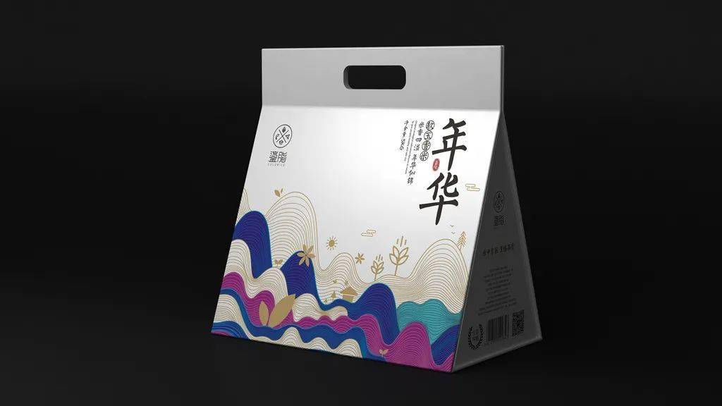 现代简约风的大米包装设计,有够精致的!