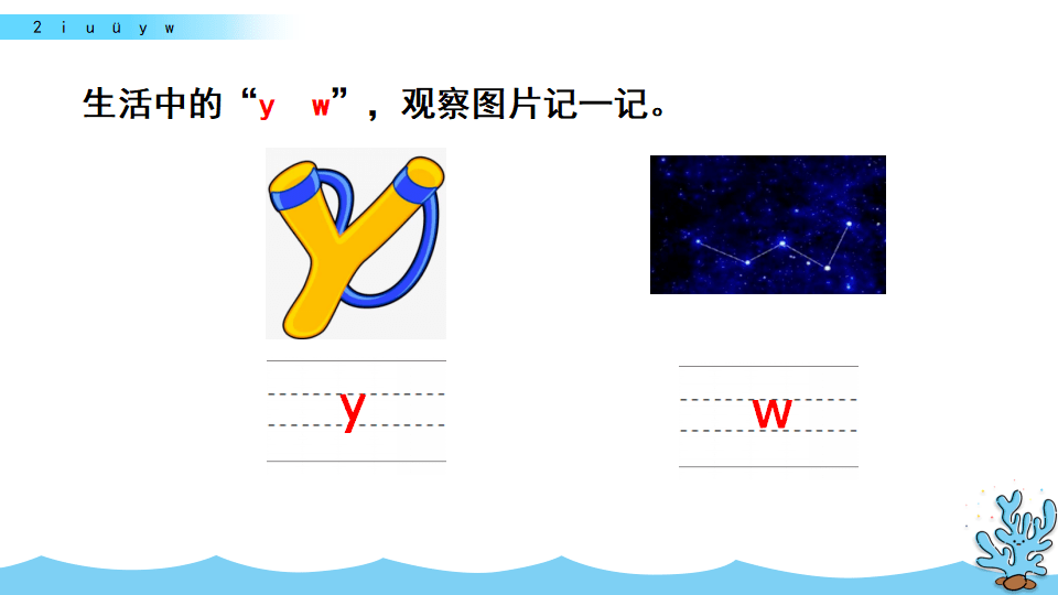 部编1上汉语拼音2iuüyw学习视频图文讲解
