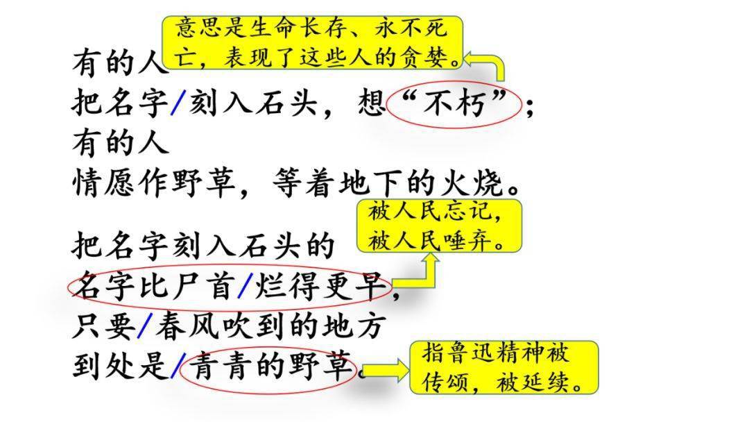 部编六年级语文(上册)第27课《有的人—纪念鲁迅有感》精讲