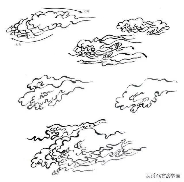 大气磅礴的山水画中,云雾和水的画法浅谈