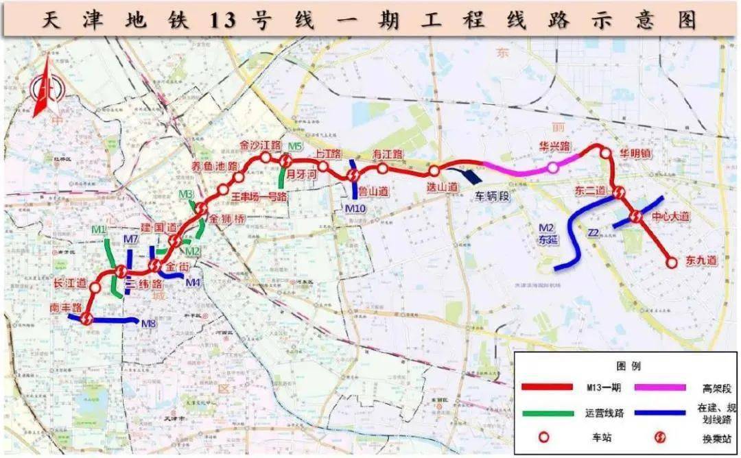 涉及到四个小区的征收 还有新建地铁13号线(m13)一期工程 线路计划由