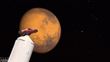 特斯拉太空跑车跟火星擦肩而过就在今天