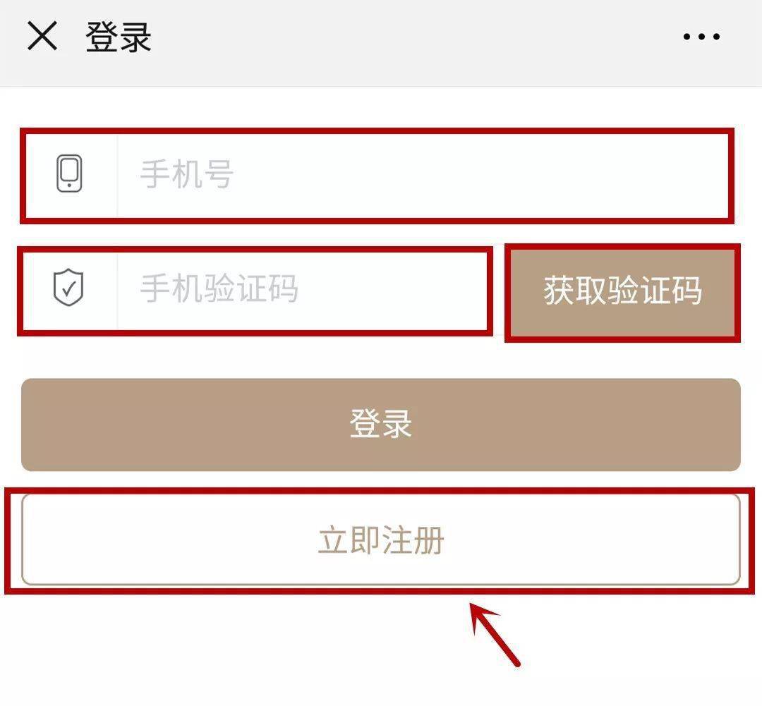 打开网页输入手机号码获取验证码登录