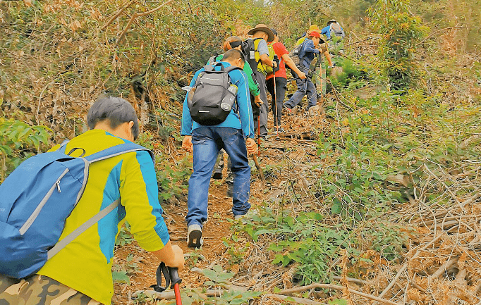 徒步鹿角尖最佳路线梅垄村-乌岱洋-吴公殿-大邱田-鹿角尖-梅山穿越