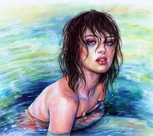 水彩|沉迷眼睛刻画的小伙伴看过来！Lina的水彩人物肖像步骤统统分享给你！