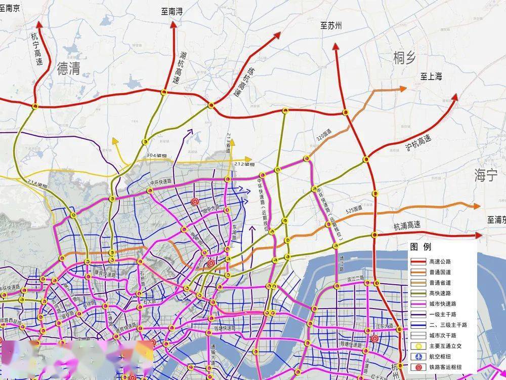 杭州最新交通规划发布高铁枢纽快速路网物流货场智慧交通这些都与临平