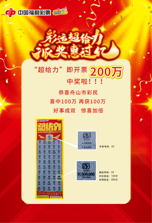 【真的超给力】200万!浙江刮刮乐史上最大奖诞生