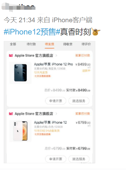 iphone 12预售被抢疯,官网"崩溃"!网友:不是都说