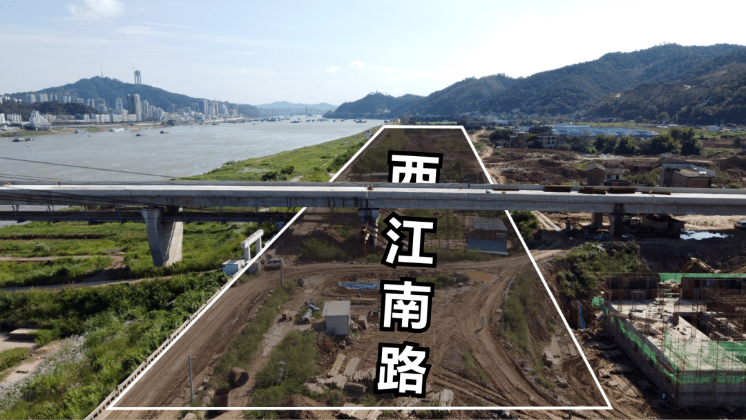 这么多条道路当中,最让人关注的是莫过于南岸江景大道-西江南路了